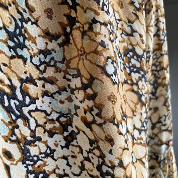 Lulu's Season of Blooms Cream Multi Floral Print Balloon Sleeve Top size small - Picture 14 of 15